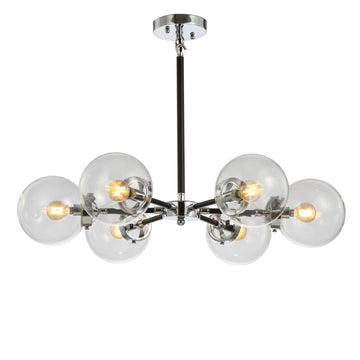 Caleb 28" Brass Cluster Pendant - JONATHAN Y